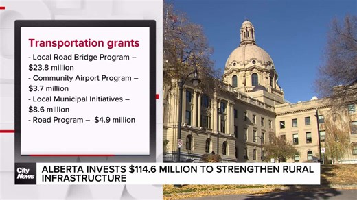 Alberta invests $114.6 million to strengthen rural infrastructure