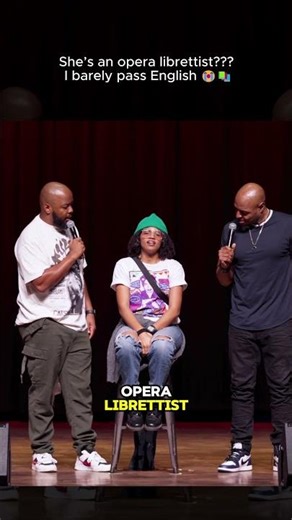 She’s out here writing librettos… I’m just trying to pass 😅