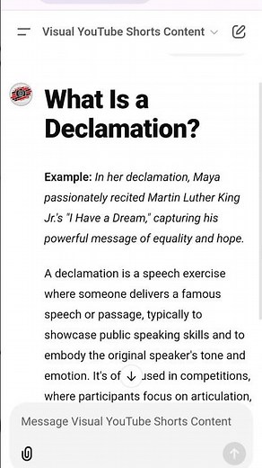What Is a Declamation?