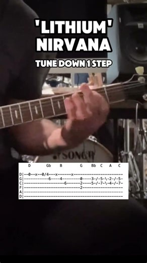 "Lithium" by Nirvana (with guitar tabs)