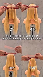 twisted the curtain bang with a comb #hair #fashion #viralreel #girlhairstyle #fblifestyle #girlfashion #haircutting #hairstyle | Crown & Comb
