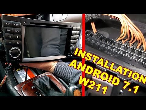 Mercedes W211 Detailed Installation Android Radio DVD COMAND & CANBUS (Wheel buttons) & Decoder
