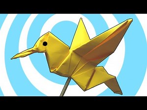 Origami Colibri Hummingbird Instructions