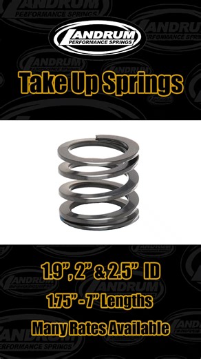 Get rid of spring slack and keep your springs from moving out of place under light loads or at suspension full extension with Take Up Springs. 🏁 Learn more: https://landrumspring.com/product/take-up-tender-springs/ #LandrumSprings #SuspensionSetup #DirtTrackRacing #CircleTrackRacing #ChassisTuning | Landrum Performance Springs