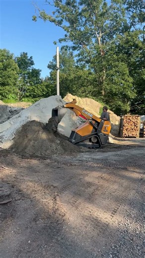 Trying out new case TL100 wide track mini track loader #casetractor #caseconstruction
