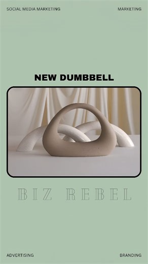 Biz Rebel - Business | Marketing on Instagram: "Decor Dumbbell Business This entrepreneur spotted a gap in the fitness and home decor market and turned it into a smart small business. Instead of selling ordinary gym equipment, she redesigned dumbbells to look like premium interior decor. The result? A product people no longer need to hide inside cupboards. This business idea works because it solves a real problem while adding aesthetic value. Customers get functional weights that double as styli