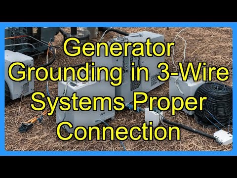 Generator Grounding in 3-Wire Systems Proper Connection