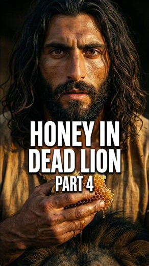 He Found Honey Inside a Dead Lion | Samson Part 4 #samson #biblestory #shorts #honey #faithtok
