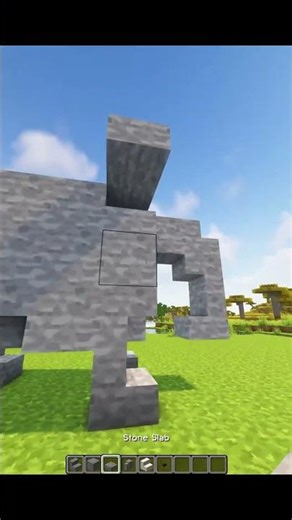 Minecraft Elephant Statue Moment🐘 #minecraft #shorts
