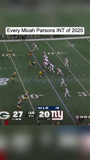 Micah Parsons Interceptions Compilation for 2025 Season