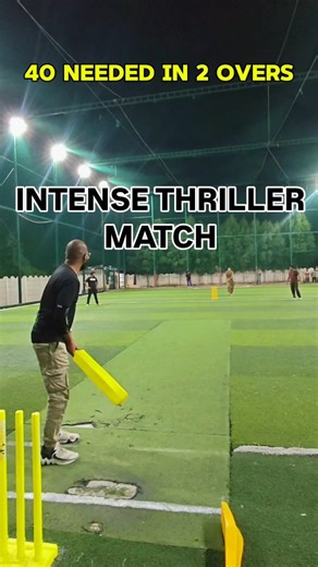 Cricket Impulse on Instagram: "40 run needed in 2 over 🏏 Intense Match watch till end 🏏🔚 #cricket #turf #viral #instagram"