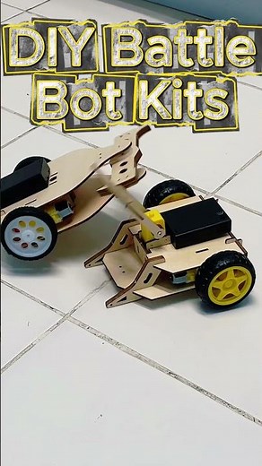 DIY Battle Bot Kits #handsonactivitites #battlebots #lasercutting #diytoys #toys #stemtoys