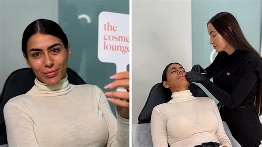 Carina Mirabelle enhances her cosmetics in time for podcast shoot