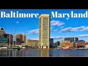 Baltimore Road Trip 4K - Driving Downtown - USA
