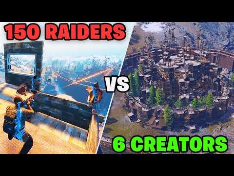 6 RUST CREATORS vs 150 RAIDERS │ Rust Console Edition Event