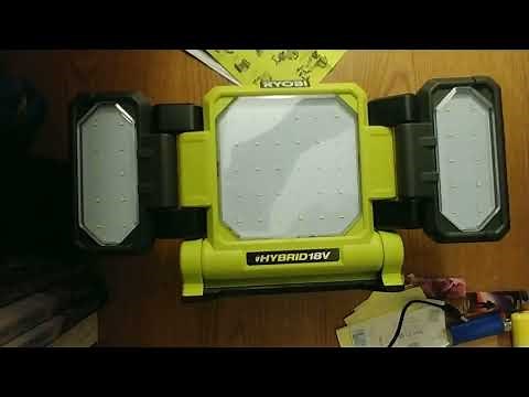 Ryobi Hybrid LED - 3000 Lumen Unboxing & Test