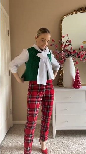3 ways to style tartan pants this holiday season #tartan... #Shorts #petitelife_incolors
