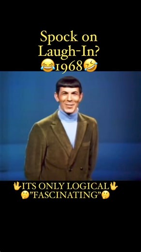 195K views · 4K reactions | #laugh-in #60s #60scool #funnyreels #spock #StarTrek #LeonardNimoy #williamshatner #tvshow #tv #tvseries #reels #memes #fb #comdeyshow #comdeyskits #comdey #martinandrowan #NBC #classics #actor #icon #viralpost #viralshorts | 60's Cool | Facebook