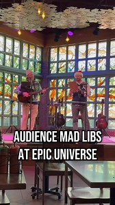 Audience mad libs at Epic Universe! More about this hidden gem of a show: https://buff.ly/jg6gDqv | Attractions Magazine