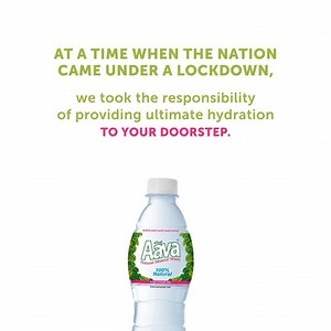 A glimpse of how we deliver your hydration fix during this lockdown. Our pharma-grade form-fill-seal bottling system is 100% automated and online with zero human contact. Take a look at our full-proof sanitisation processes that ensure you and all our employees stay hydrated and protected. Stay home, stay safe - we’ll step out for you 💚💧 | Aava