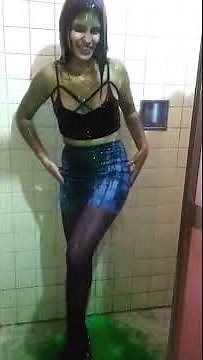 Woman Slimes Herself 2