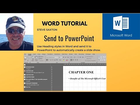 This video explains how to send a Word document into PowerPoint