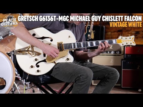 No Talking...Just Tones | Gretsch G6136T-MGC Michael Guy Chislett Signature Falcon | Vintage White