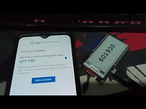 DIY Hardware Token (TOTP) with Lilly Go T5 e-Ink 2.13