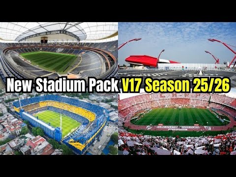 "Stadium Pack V17 (2025/26 Season) – PES 2021 & Football Life 2025 Update" 🏟️✨