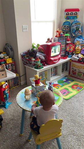 Nostalgic Moments with Pooh Boy and His Favorite Toy