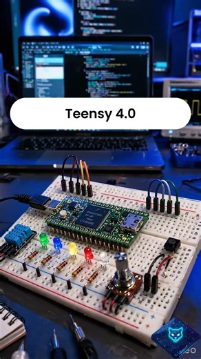 Este microcontrolador corre a 600 MHz 🤯⚡ | Teensy 4.0 explicado #shorts #short #shortsvideo #stem