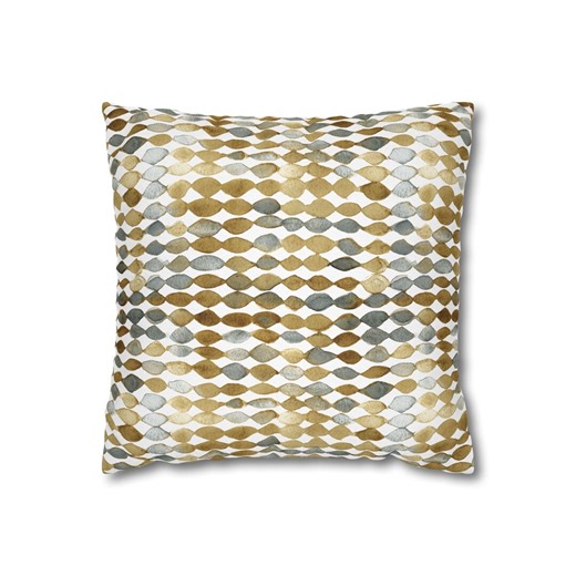 Mid Century Throw Pillow Cover: 70s Retro Geometric Accent Pillow Case, Blue Grey Brown Orbits - Etsy