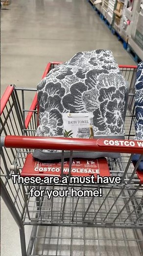 Costco has bath towels at amazing prices! #costcodeals #floral #bathtowel