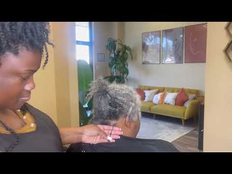 Locking grey hair | Grey starter Locs | Grey Locs