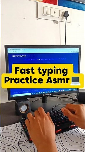 Fast typing practice asmr #asmr #fasttyping #typingspeed #typing #typingtest #mechanicalkeyboard
