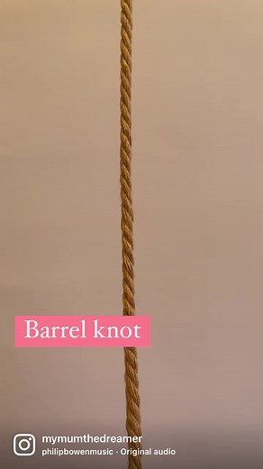 1.6K views | How to tie a barrel knot in macrame: A barrel knot is...
