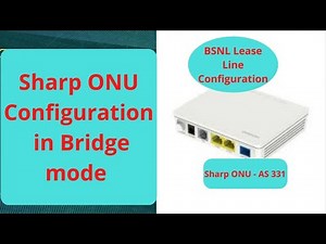 How to Configure BSNL Lease Line in ONU | AS331 Lease line Configure
