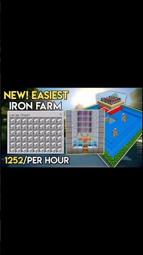 Minecraft Iron Farm Tutorial 🔥#minecraft #shorts