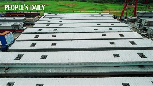 13K views · 120 reactions | Chinese engineering is on another level! This girder fabrication factory for a highway project in central China's Hunan has cut the girder manufacturing cycle from 8 days to just 4, thanks to advanced technologies such as digitally controlled welding robots and drones that can generate real-scene 3D models. | People's Daily, China | Facebook