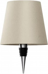 Wireless Wine Bottle Lamp, LED Rechargeable Table Lamp with 3 Modes Light for Bedroom, Restaurant & Bar, Wireless Lamps for Tables, Rechargeable Touch Lamp, Wireless Charging Lamp (Beige, 1PC)