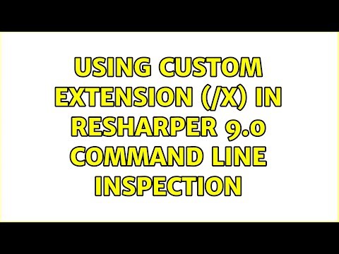 Using custom extension (/x) in resharper 9.0 command line inspection