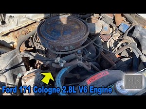 1970's Ford Cologne V6 (2.8 L) Engine & Transmission Detailed Walk Around Mustang II, Pinto, Bobcat