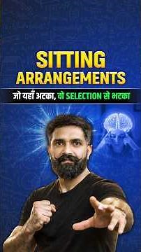 Sitting Arrangement Reasoning Trick 🔥 | Reasoning Shorts Trick | Fast Method | Reasoning by Arun Sir