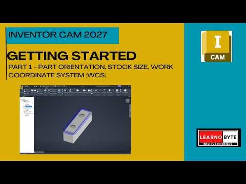 Autodesk Inventor CAM Tutorial - Milling | Post prcessing | Simulation
