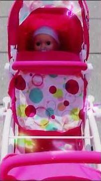 Twin Pram Walk with Baby Annabell Dolls | Cute Doll Stroller Ride #pretendplay