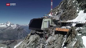 Bauarbeiten am Klein Matterhorn
