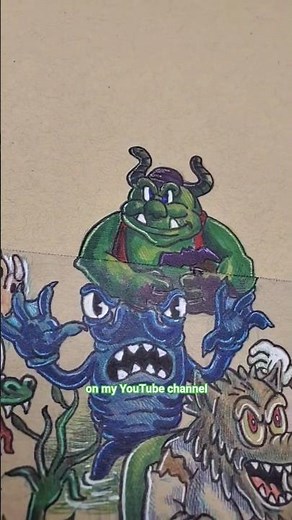 One Day at Horrorland - Drawing Goosebumps as vintage cartoons #Goosebumps #art