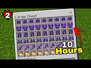 How I Stacked Up In Minecraft Hardcore With In 10 Hours!