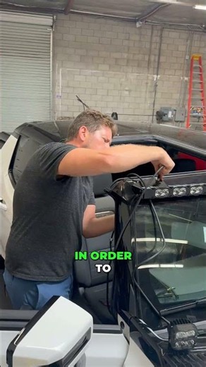 GMC Hummer EV Light Bar Install - Clean Wiring, No Drilling | M&R #shorts