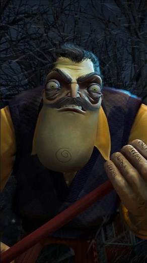 The Neighbor's jumpscare in HELLO NEIGHBOR 3